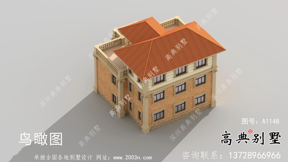 農村歐式三層復式別墅設計圖紙及平面設計圖