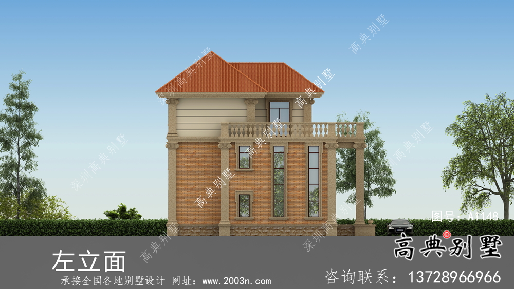 農村歐式三層復式別墅設計圖紙及平面設計圖