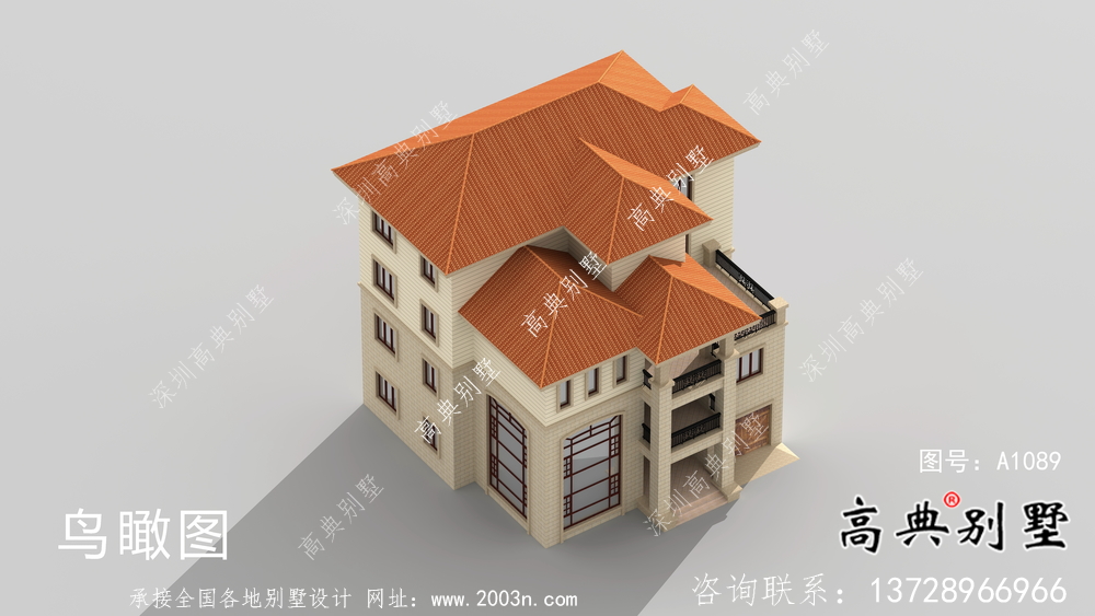 高貴氣質(zhì)帶車庫(kù)的復(fù)式別墅圖片大全