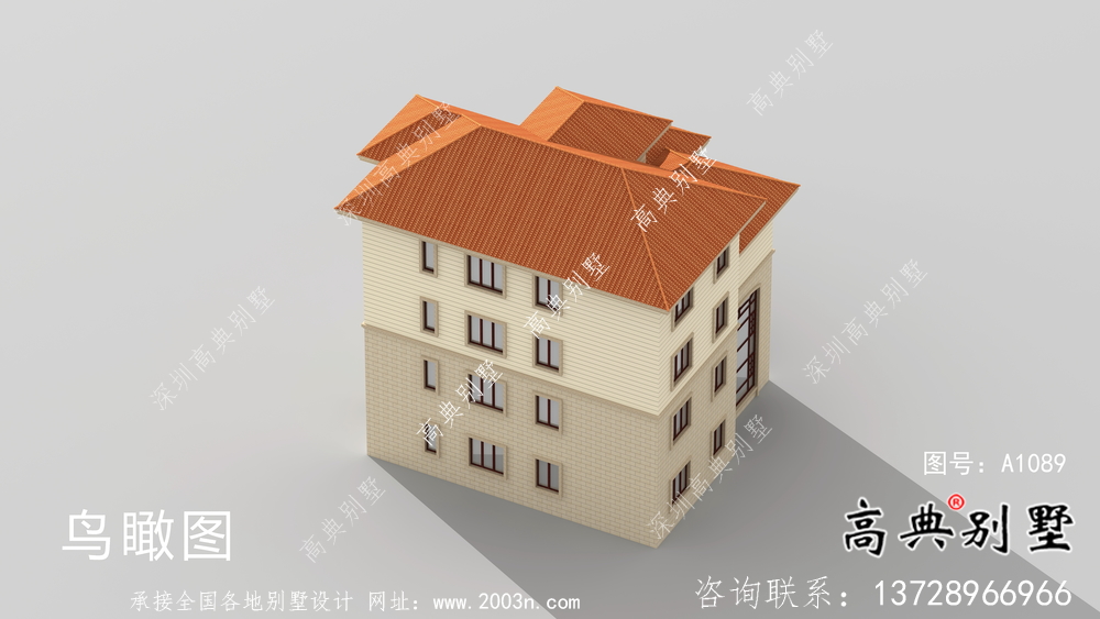 高貴氣質(zhì)帶車庫(kù)的復(fù)式別墅圖片大全