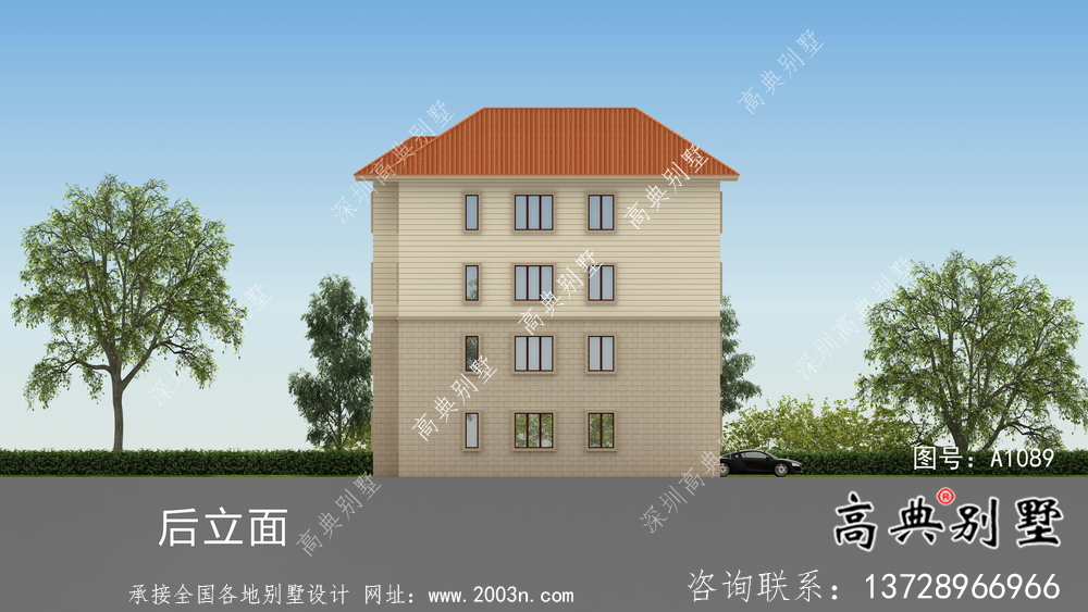 高貴氣質(zhì)帶車庫(kù)的復(fù)式別墅圖片大全