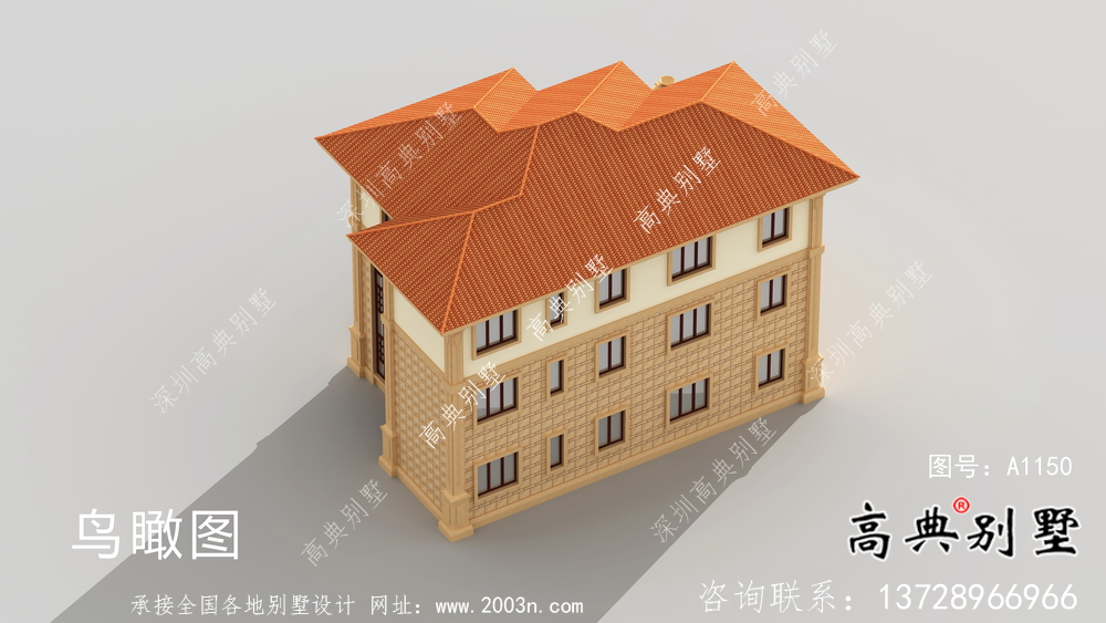 復式歐式三層別墅設計外觀圖片大全