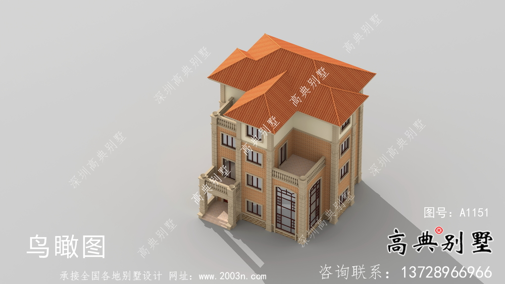 法式四層復式別墅設計圖紙