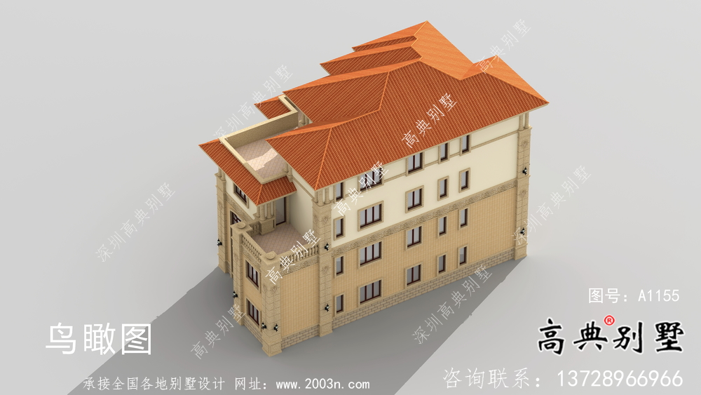農(nóng)村四層大氣復(fù)式別墅設(shè)計圖紙