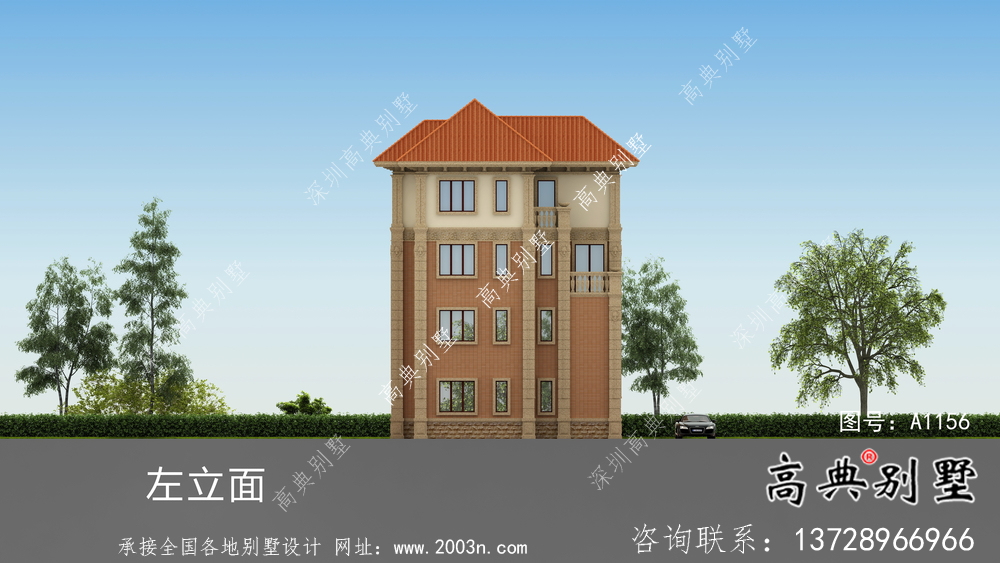 最好看的農村四層歐式別墅設計圖紙