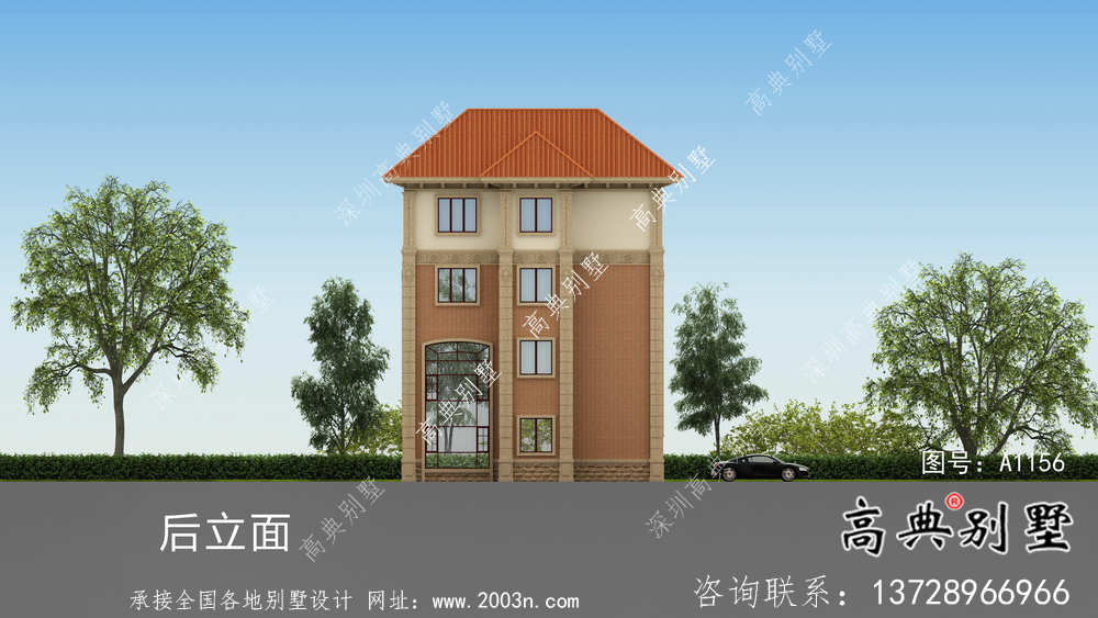 最好看的農村四層歐式別墅設計圖紙