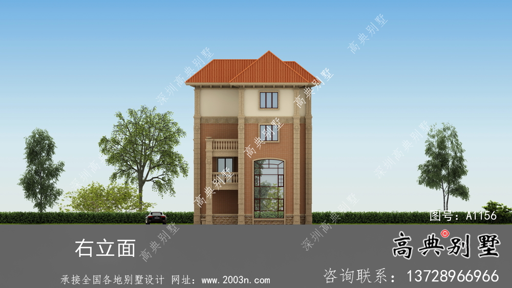 最好看的農村四層歐式別墅設計圖紙