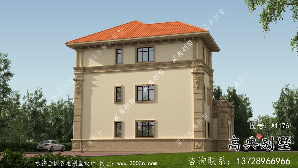 農村188平方米的小別墅設計圖大全