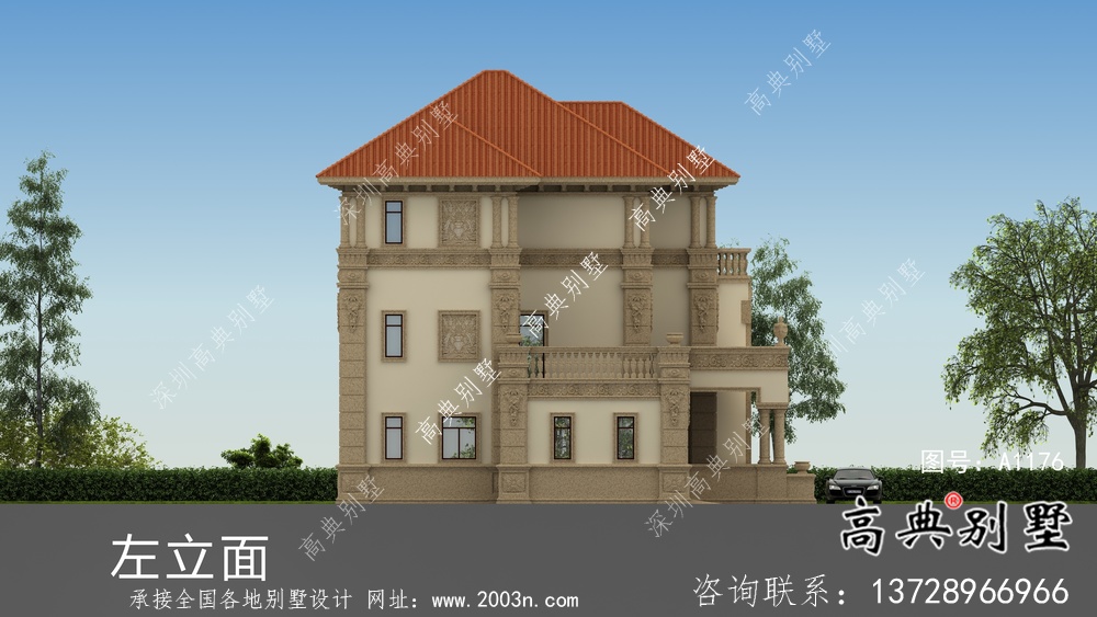 農村188平方米的小別墅設計圖大全