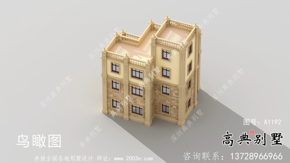 鄉村最新款歐式古典小別墅設計圖紙及設計效果圖全集