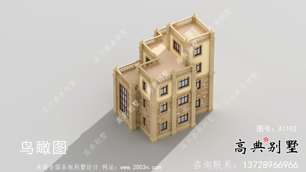 鄉村最新款歐式古典小別墅設計圖紙及設計效果圖全集