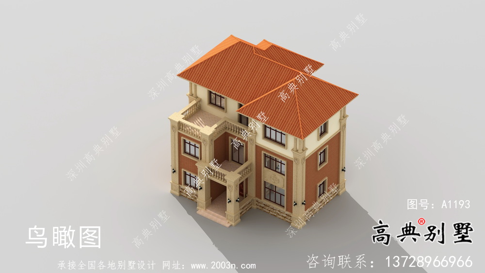 鄉(xiāng)村最漂亮的歐式133平米小別墅設(shè)計(jì)圖