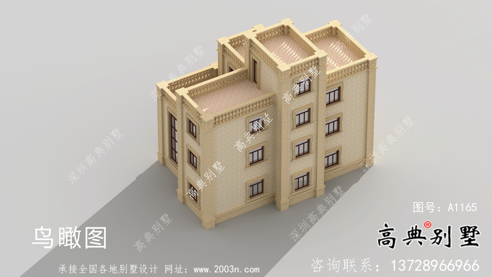 歐式豪華復(fù)式四層露臺(tái)別墅設(shè)計(jì)圖紙