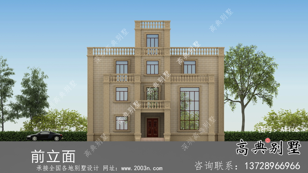 歐式豪華復(fù)式四層露臺(tái)別墅設(shè)計(jì)圖紙