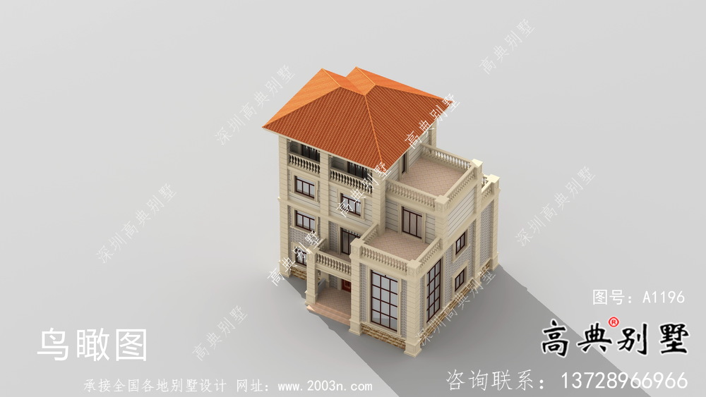 歐式古典小別墅設(shè)計(jì)圖及設(shè)計(jì)效果圖