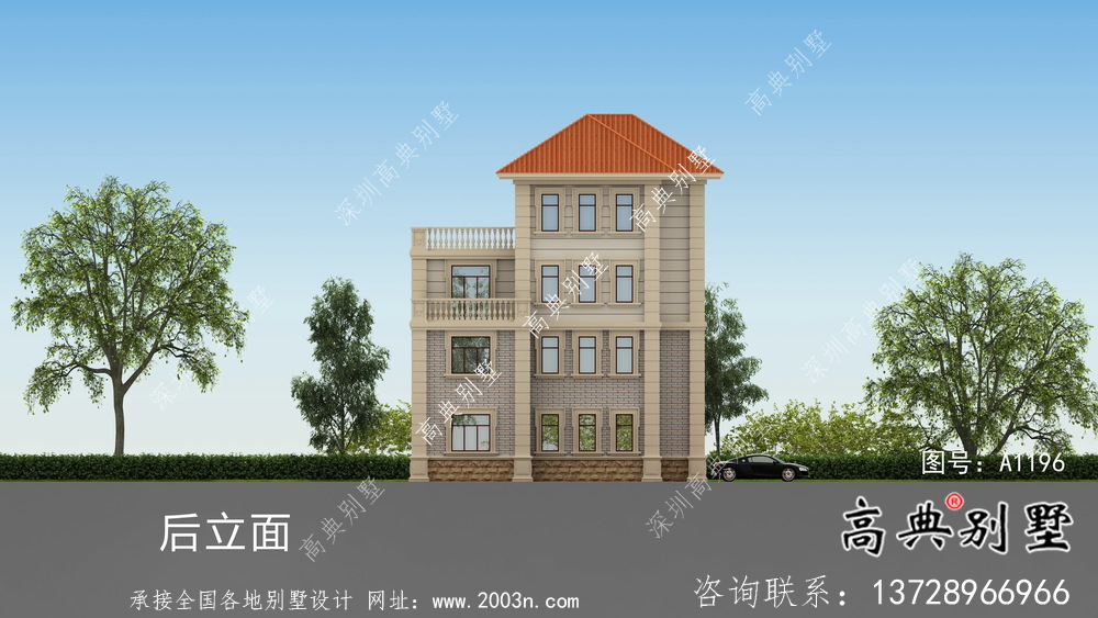 歐式古典小別墅設(shè)計(jì)圖及設(shè)計(jì)效果圖
