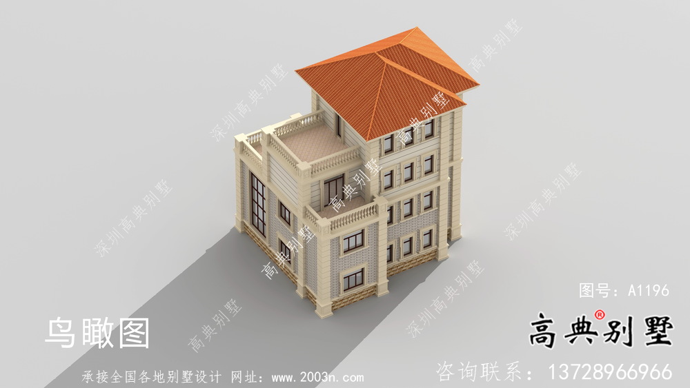 歐式古典小別墅設(shè)計(jì)圖及設(shè)計(jì)效果圖