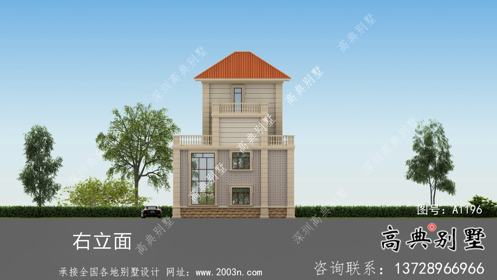 歐式古典小別墅設(shè)計(jì)圖及設(shè)計(jì)效果圖