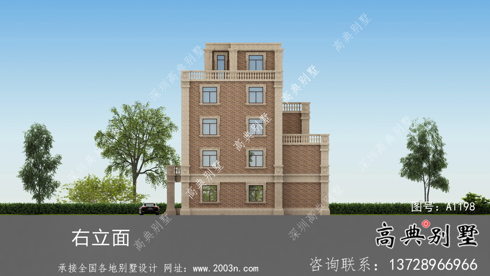 新型最合理的農(nóng)村歐式風(fēng)格別墅布局圖