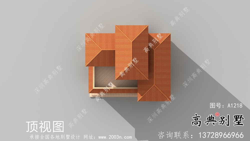 歐式三層古典小別墅設計圖及設計效果圖