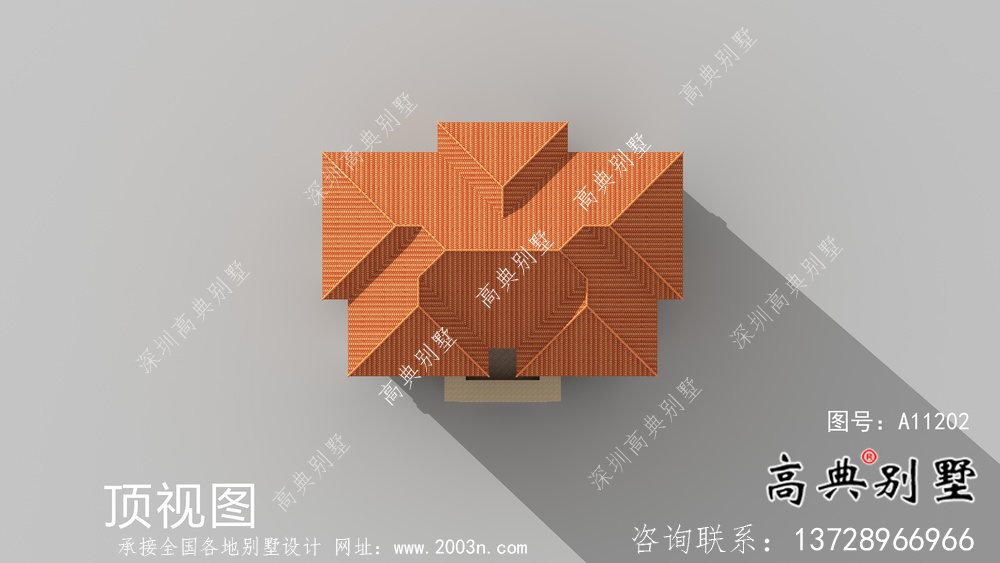 歐式三層農村別墅設計圖紙及效果圖