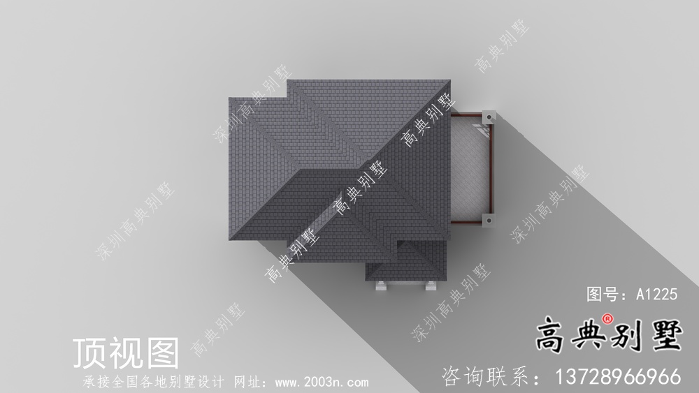 鄉村新中式風格獨棟別墅設計圖及設計效果圖