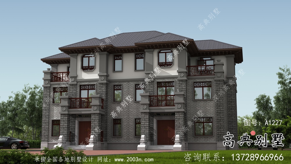 農(nóng)村新中式小別墅設(shè)計(jì)圖及效果圖大全