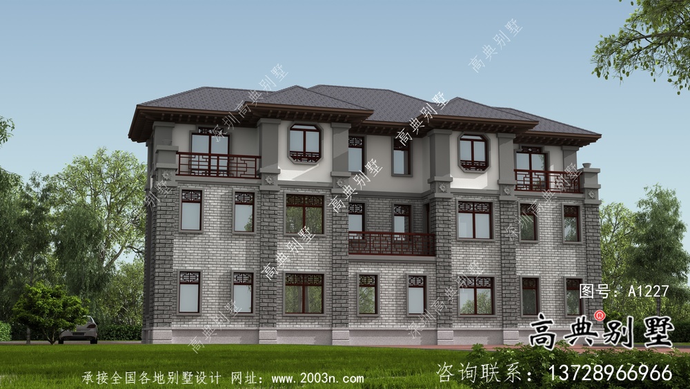 農(nóng)村新中式小別墅設(shè)計(jì)圖及效果圖大全