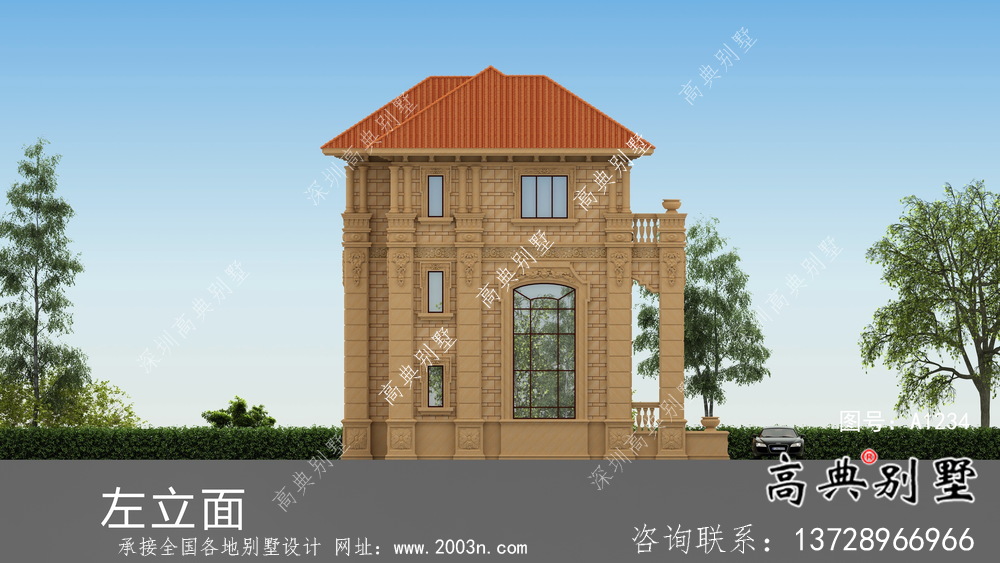 新款雙拼別墅設計圖計劃方案圖（含設計效果圖）