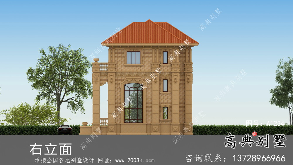 新款雙拼別墅設計圖計劃方案圖（含設計效果圖）