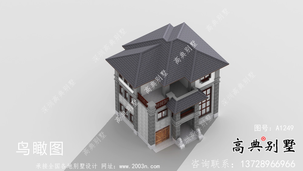 農(nóng)村新中式別墅設(shè)計圖及設(shè)計效果圖