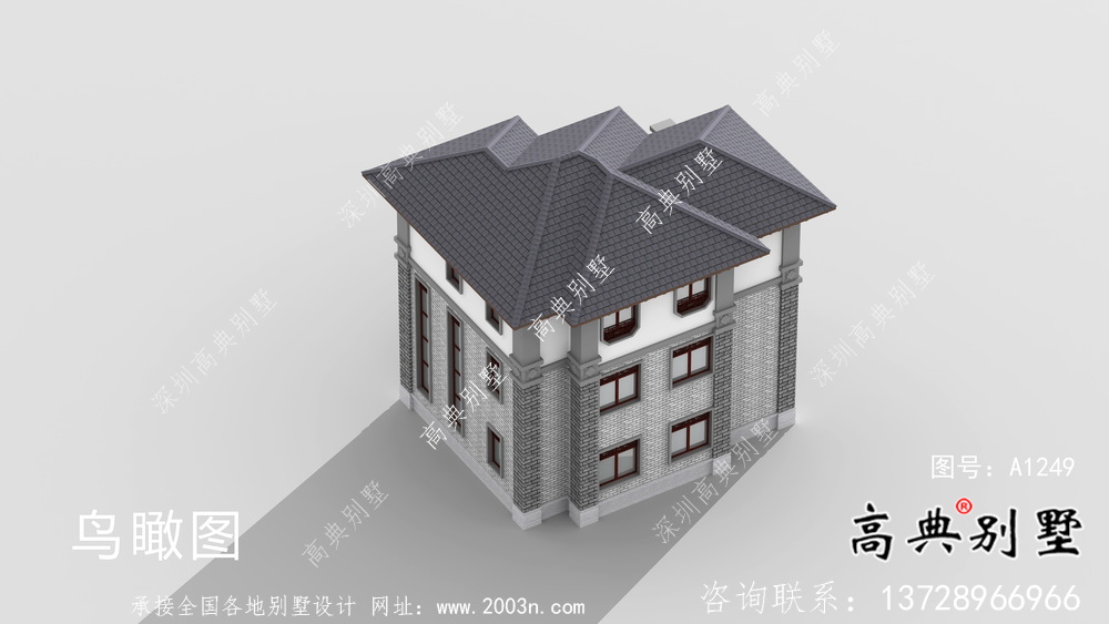農(nóng)村新中式別墅設(shè)計圖及設(shè)計效果圖