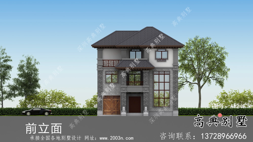 農(nóng)村新中式別墅設(shè)計圖及設(shè)計效果圖
