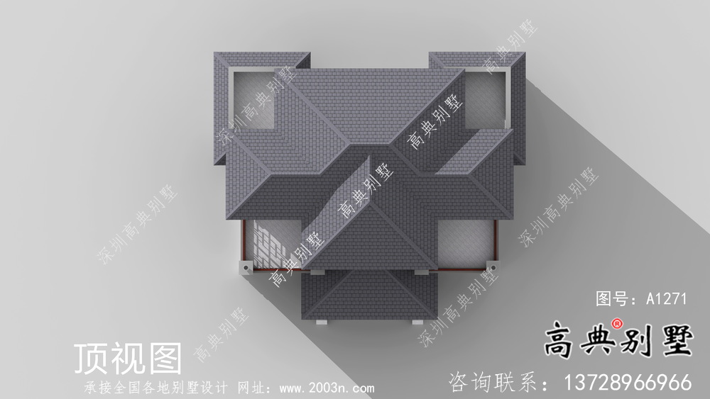 兄弟雙拼農村自建建筑設計圖紙及效果圖全集
