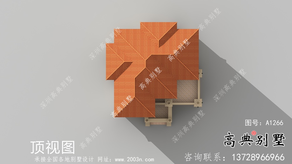 農(nóng)村復(fù)式二層新歐式別墅設(shè)計效果圖紙