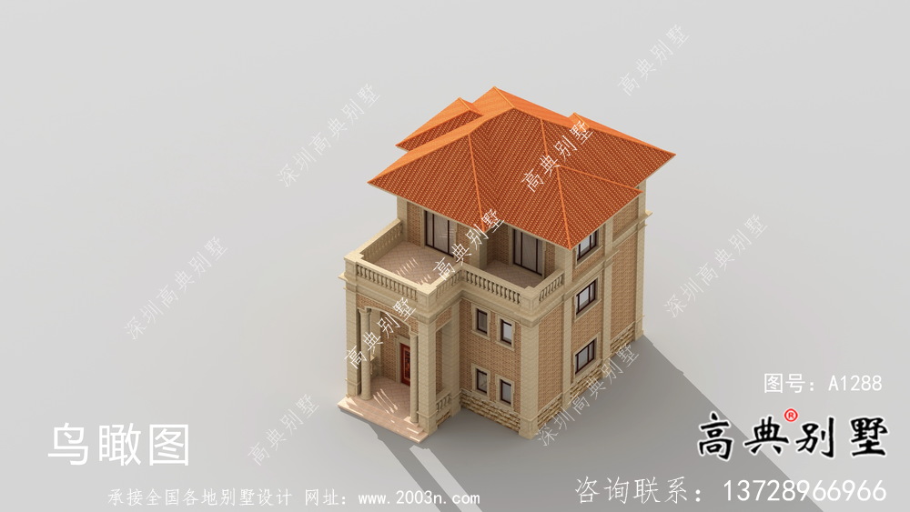 99平方米帶露臺農(nóng)村別墅設(shè)計圖及設(shè)計效果圖