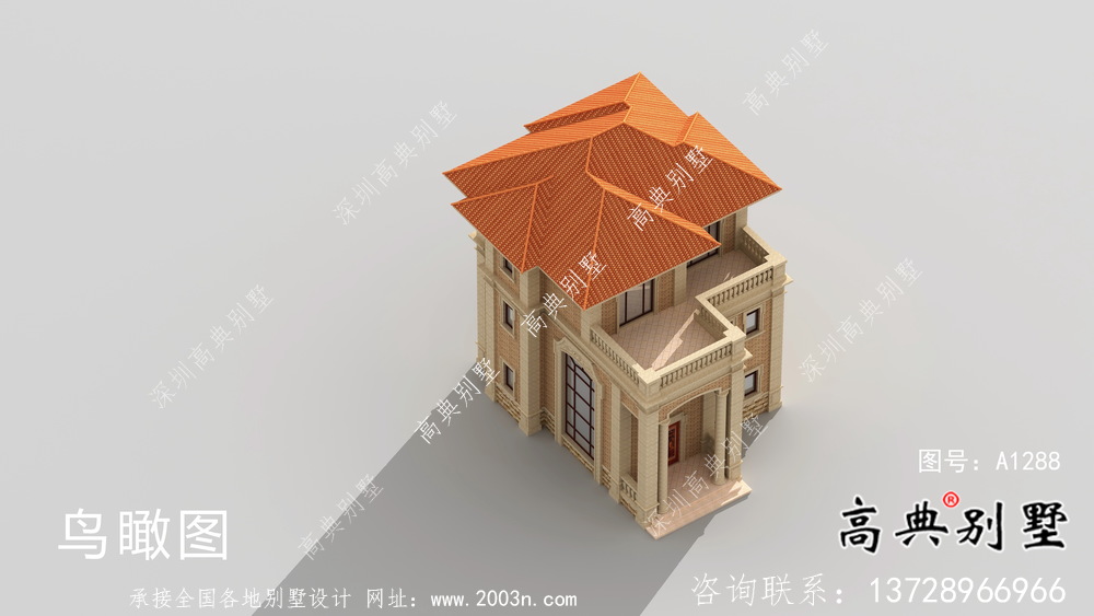 99平方米帶露臺農(nóng)村別墅設(shè)計圖及設(shè)計效果圖