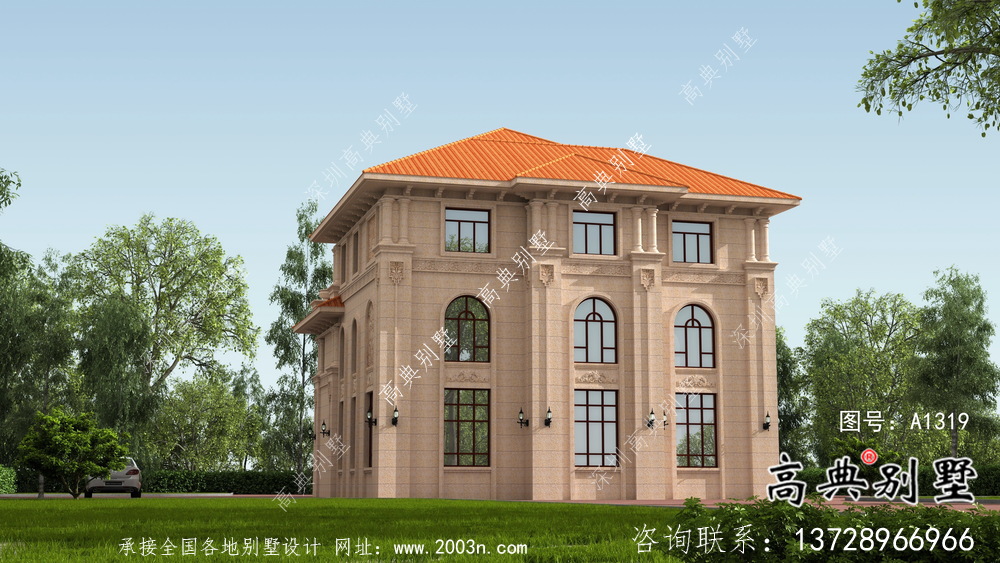 歐式三層農(nóng)村復(fù)式別墅設(shè)計圖紙