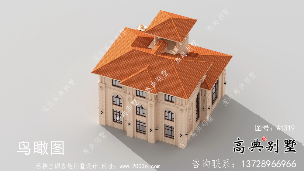 歐式三層農(nóng)村復(fù)式別墅設(shè)計圖紙
