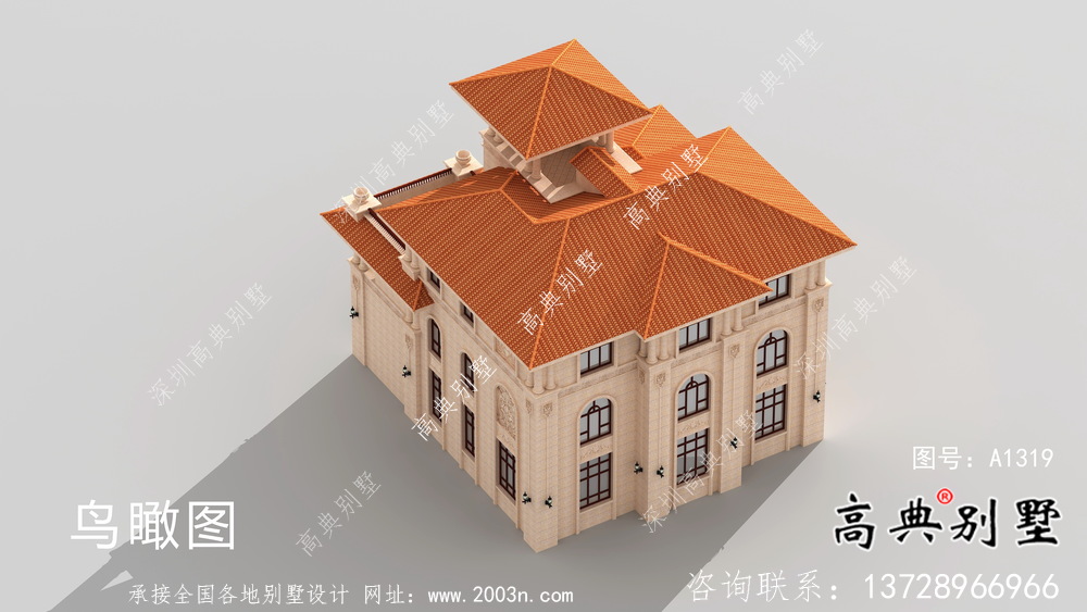 歐式三層農(nóng)村復(fù)式別墅設(shè)計圖紙