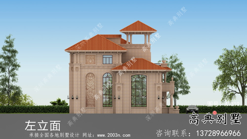 歐式三層農(nóng)村復(fù)式別墅設(shè)計圖紙