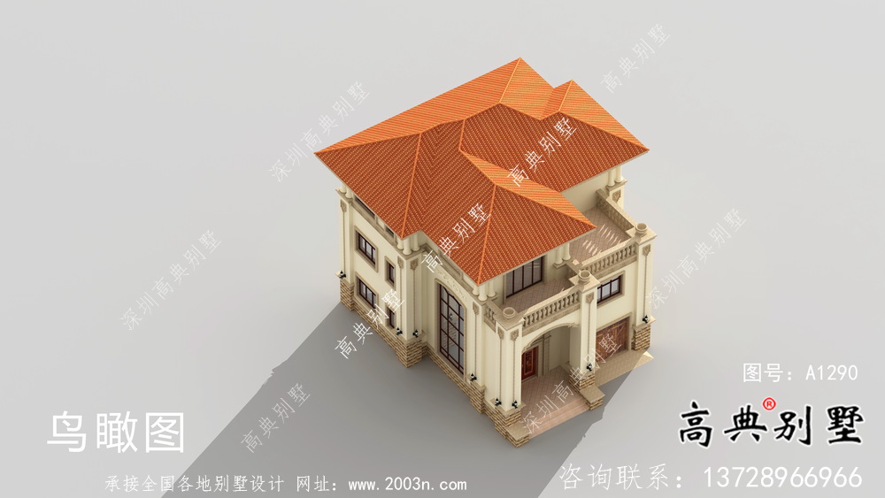 奢華意大利風格農村別墅設計圖及設計效果圖