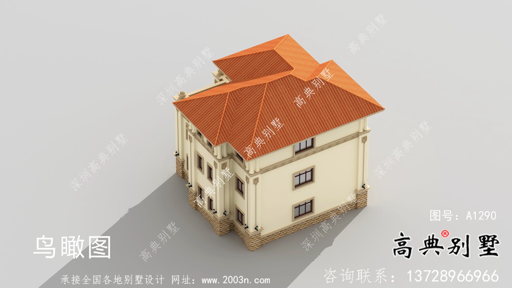奢華意大利風格農村別墅設計圖及設計效果圖