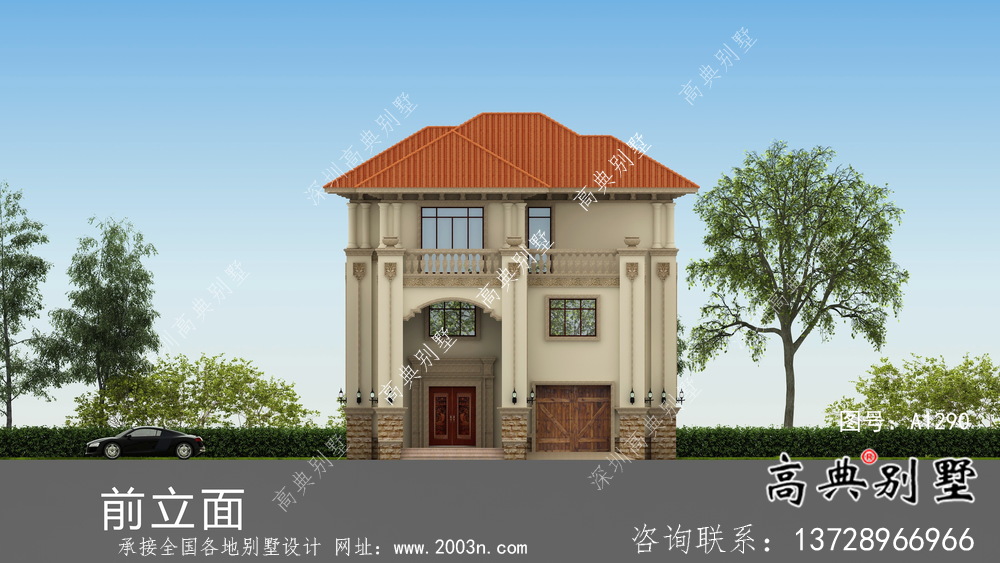 奢華意大利風格農村別墅設計圖及設計效果圖