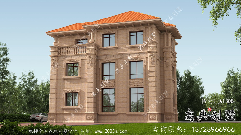 175平方米經典戶型農村房屋設計圖及效果圖