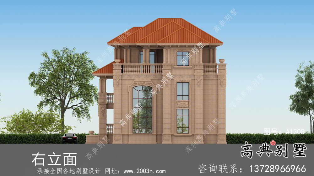 175平方米經典戶型農村房屋設計圖及效果圖