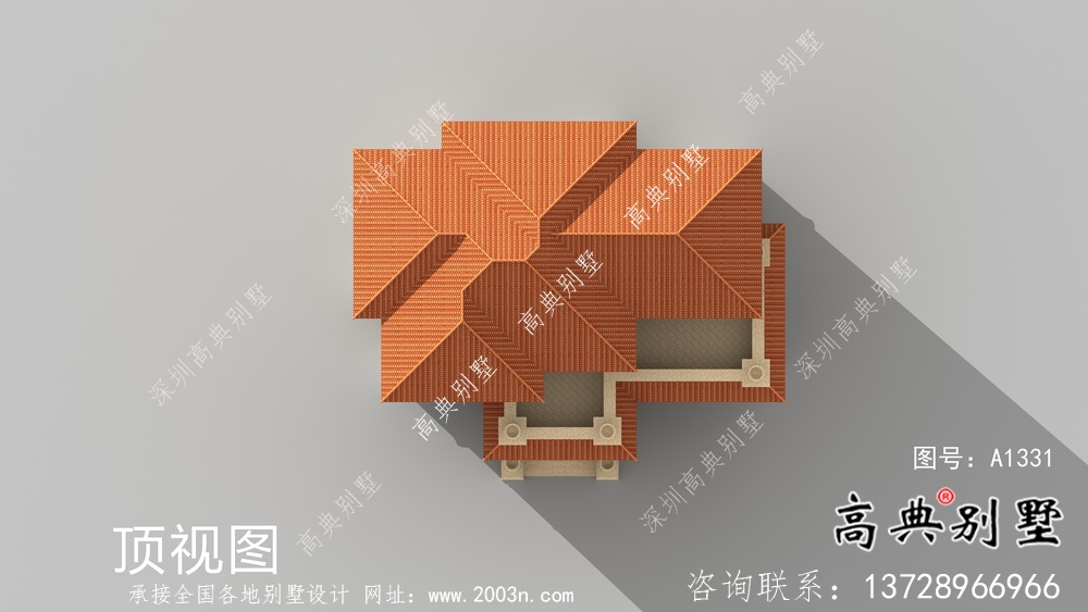 新農村歐式三層復式別墅設計圖紙