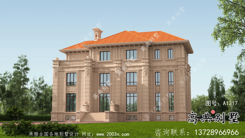 意大利風格農村別墅設計圖及效果圖