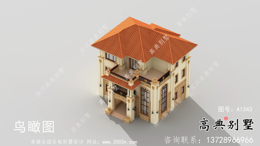 戶型簡單大氣農村別墅設計圖及效果圖