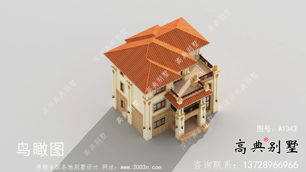 戶型簡單大氣農村別墅設計圖及效果圖